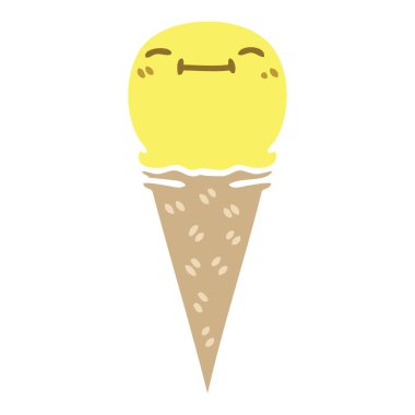 ilginç el karikatür mutlu dondurma çekilmiş