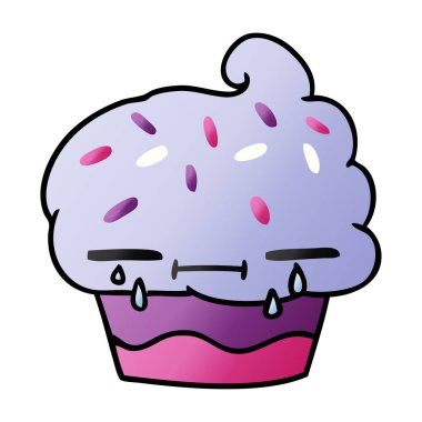 Ağlayan Kek, degrade çizgi film