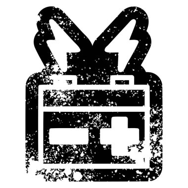 Pil simgesi simgesi, vektör çizim