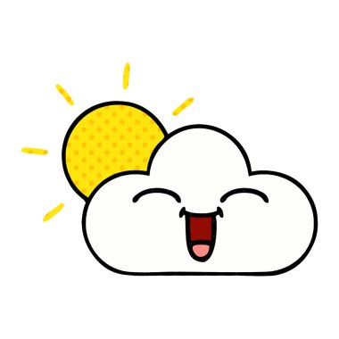 çizgi roman tarzı çizgi film sunshine ve bulut