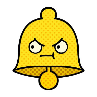 çizgi roman tarzı karikatür bir çan