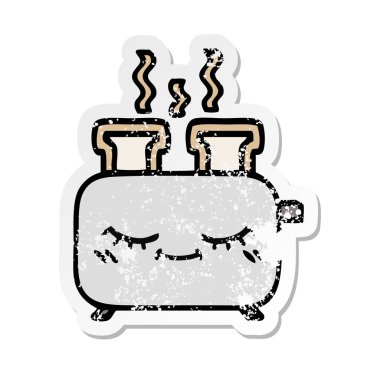 sevimli çizgi dolusu sıkıntılı etiket