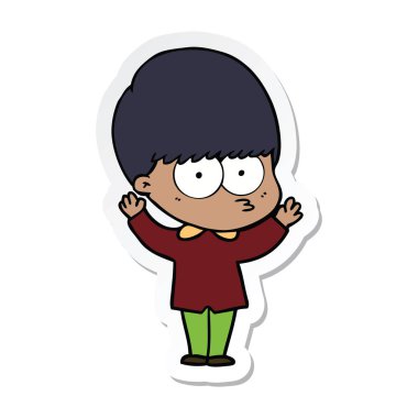 etiket bir gergin çizgi film çocuk