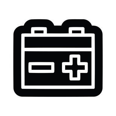 Endüstriyel pil simgesi simgesi