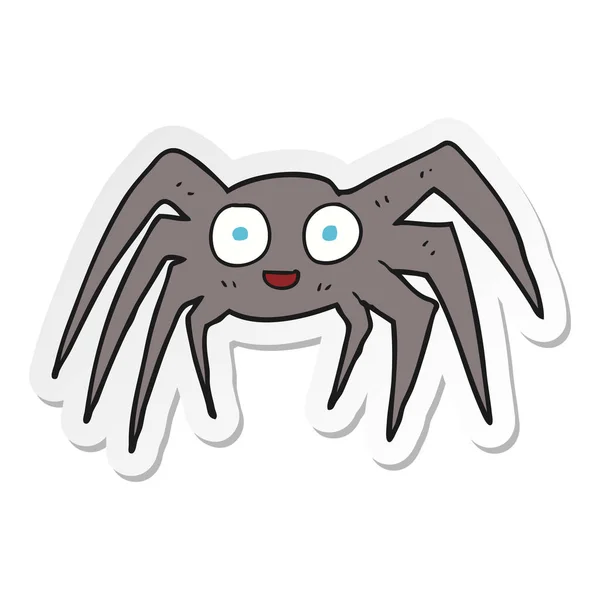Autocollant Une Araignée Dessin Animé — Image vectorielle