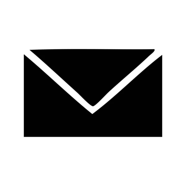 Flat Symbol Paper Envelope — Stock Vector