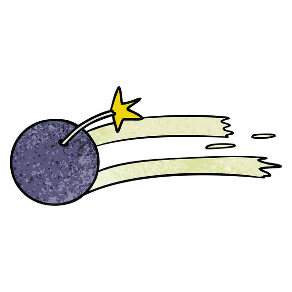 Ručně Kreslenou Texturou Kreslený Doodle Osvětlené Bomby — Stockový vektor
