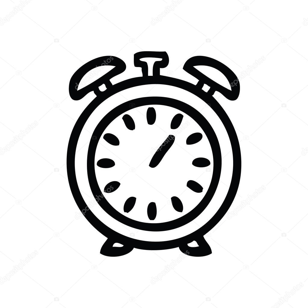 Dibujo de un reloj animado sale