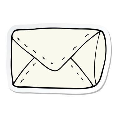 bir çizgi film zarf etiket