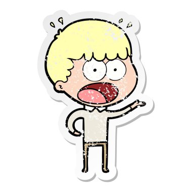 bir karikatür dostum şok sıkıntılı etiket