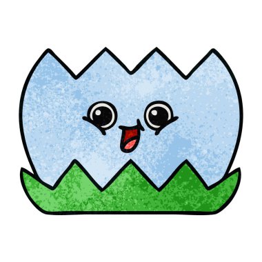 Retro grunge doku karikatür su lilly 