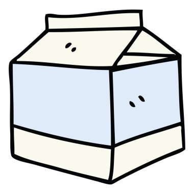 çizilmiş ilginç karikatür el çekilmiş ilginç çizgi film süt ver