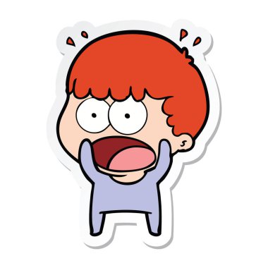 etiket bir karikatür dostum şok