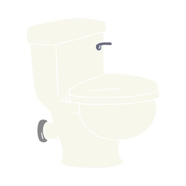 elle çizilmiş karikatür doodle banyo tuvalet