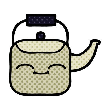 çizgi roman tarzı çizgi film su ısıtıcısı