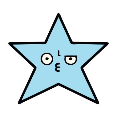 sevimli çizgi yıldız balık