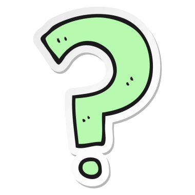 çizgi film soru işareti etiket