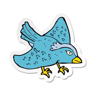 bir çizgi film Bahçe kuş Sticker