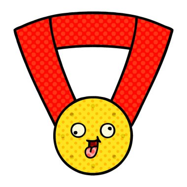 çizgi roman tarzı çizgi film altın madalya