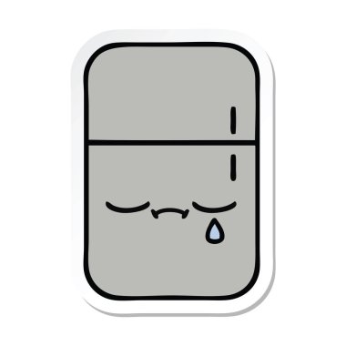 sevimli çizgi buzdolabı dondurucu etiket