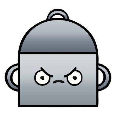 Degrade gölgeli karikatür pot pişirme