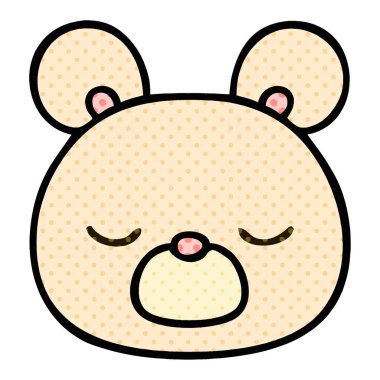 çizgi roman tarzı ilginç karikatür ayı