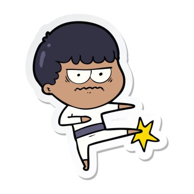 adam sopa bir karikatür rahatsız