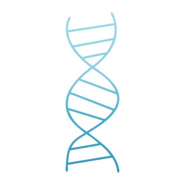 bir Dna iplikçiğinin degrade gölgeli çizgi film