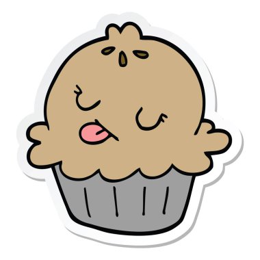 etiket sevimli çizgi pastası