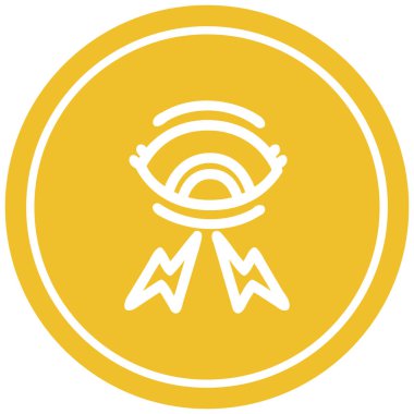 mistik göz dairesel simgesini