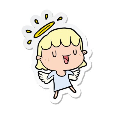 etiket bir çizgi film melek