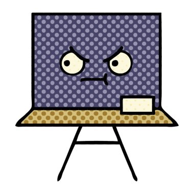 çizgi roman tarzı karikatür yazı tahtası