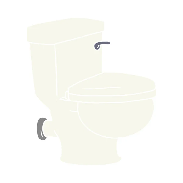 Handgezeichnetes Cartoon Doodle Einer Toilette Badezimmer — Stockvektor