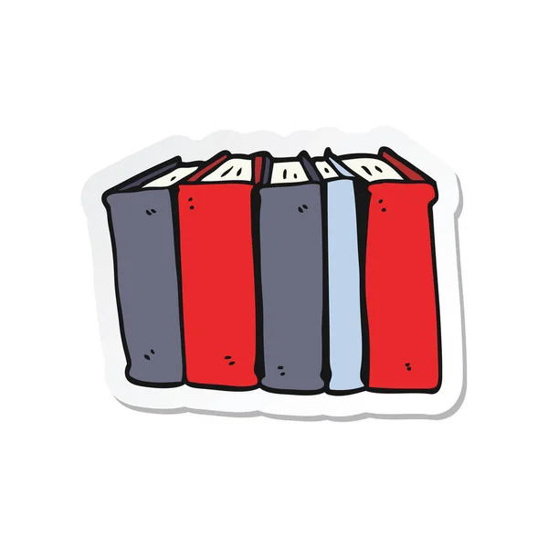 Sticker Cartoon Books — Stock Vector