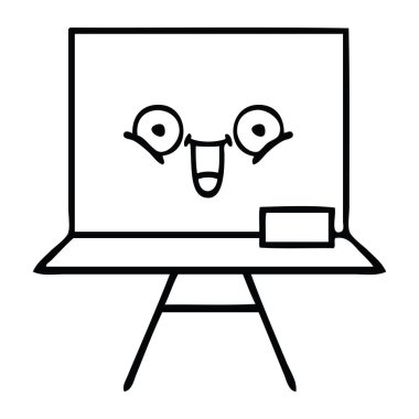 Çizim karikatür bir beyaz tahta