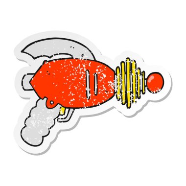 çizgi film ışın silahı sıkıntılı etiket