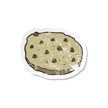 Retro sıkıntılı etiket olan çizgi film tanımlama bilgileri