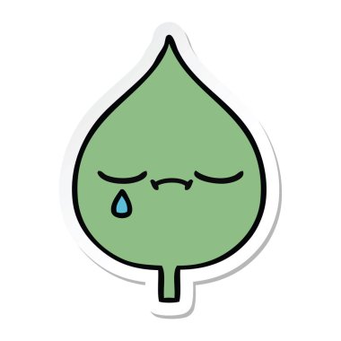 etiket sevimli çizgi ekspresiyon yaprak