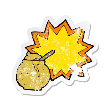 inanılmaz bir bal Retro sıkıntılı etiket