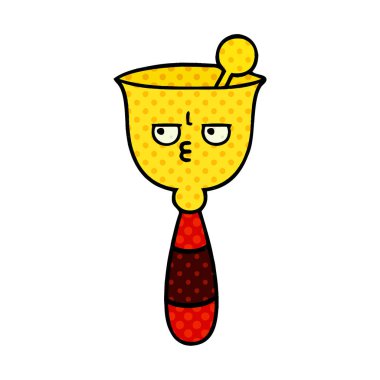 okul zili, çizgi roman tarzı çizgi film