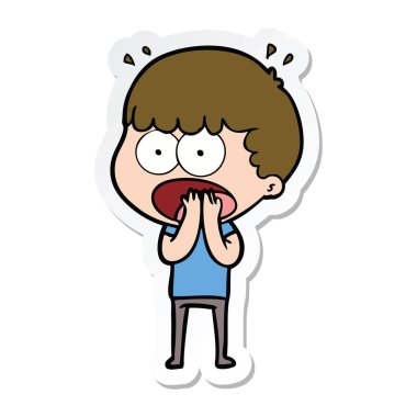 etiket bir karikatür dostum şok