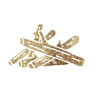 ilginç retro illüstrasyon tarzı çizgi film günlükleri