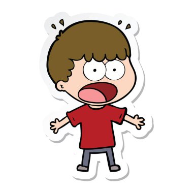 etiket bir karikatür dostum şok