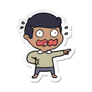 etiket işaret vurguladı bir karikatür