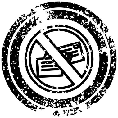 hiçbir posta sıkıntılı simgesi