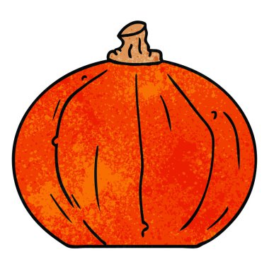 elle çizilmiş karikatür doodle bir kabak dokulu