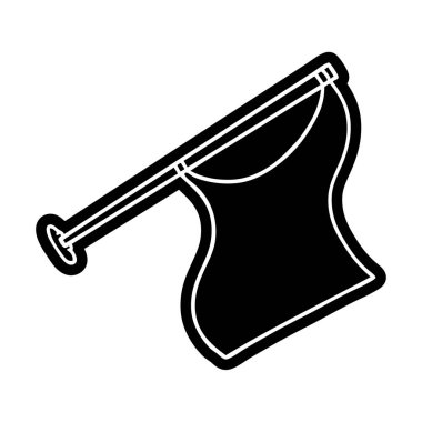 çizgi film simgesi kutup beyaz bir flep