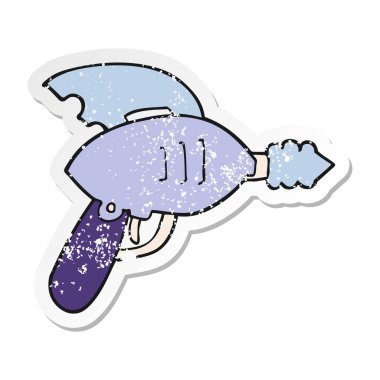 çizgi film ışın silahı sıkıntılı etiket