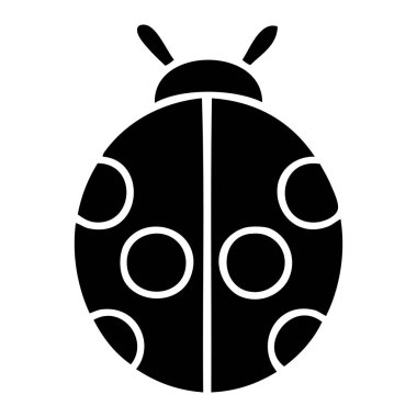 bir hanımefendi böcek düz sembolü