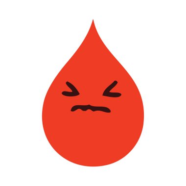 el çekilmiş ilginç karikatür duygusal kan damlası